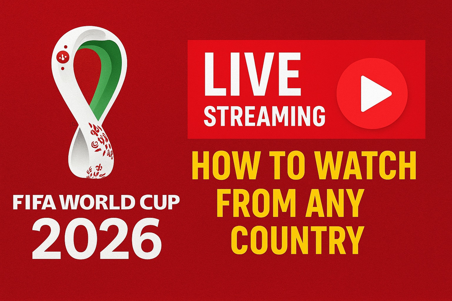 Fifa World Cup 2026 Live streaming from any country